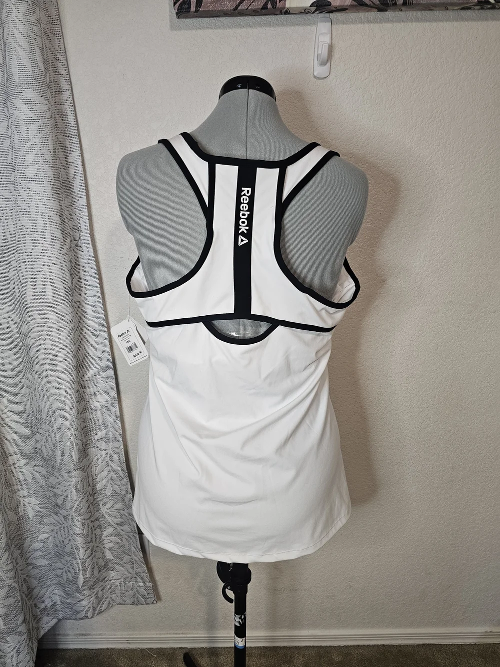 Reebok Women’s White Racerback Performance Tank - Picture 3 of 6
